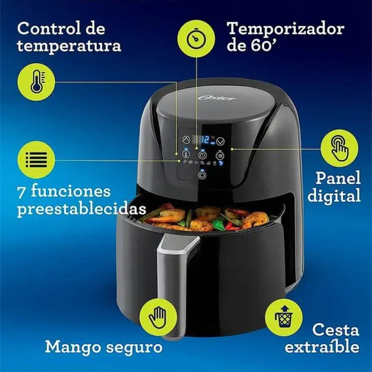 FREIDORA DE AIRE OSTER CKSTAF40D-013 1000W 4L DIGITAL
