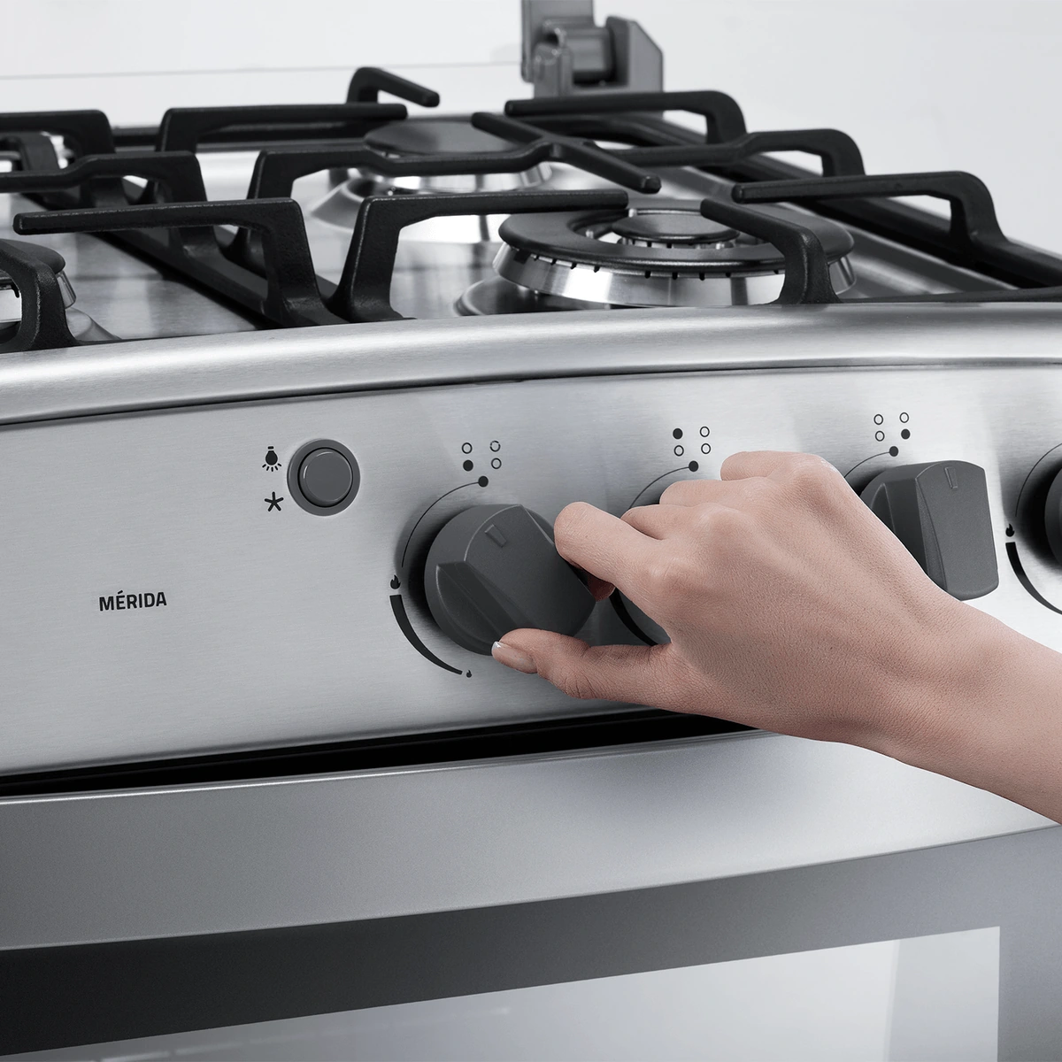COCINA INDURAMA MERIDA QUARZO HOME CROMA 4 QUEMADORES